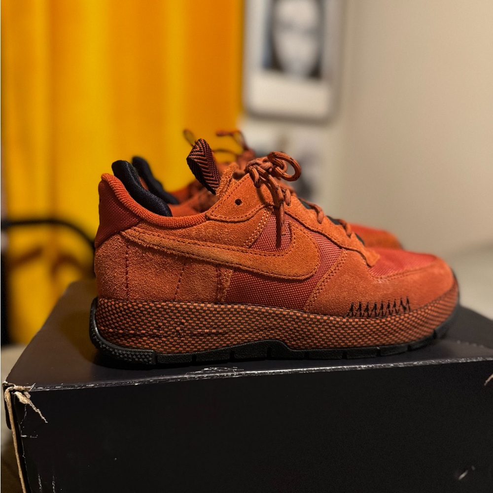 Nike Women's Rust Orange Suede Sneakers